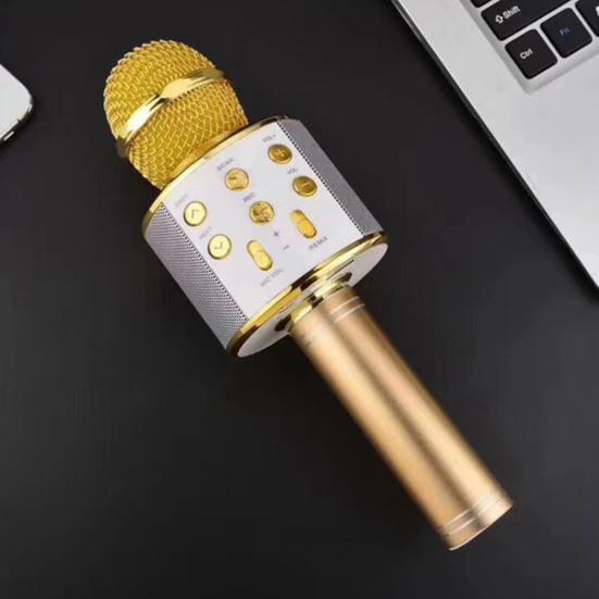 Bluetooth Wireless Karaoke Microphone Phone Music Player Record KTV MIC Speaker