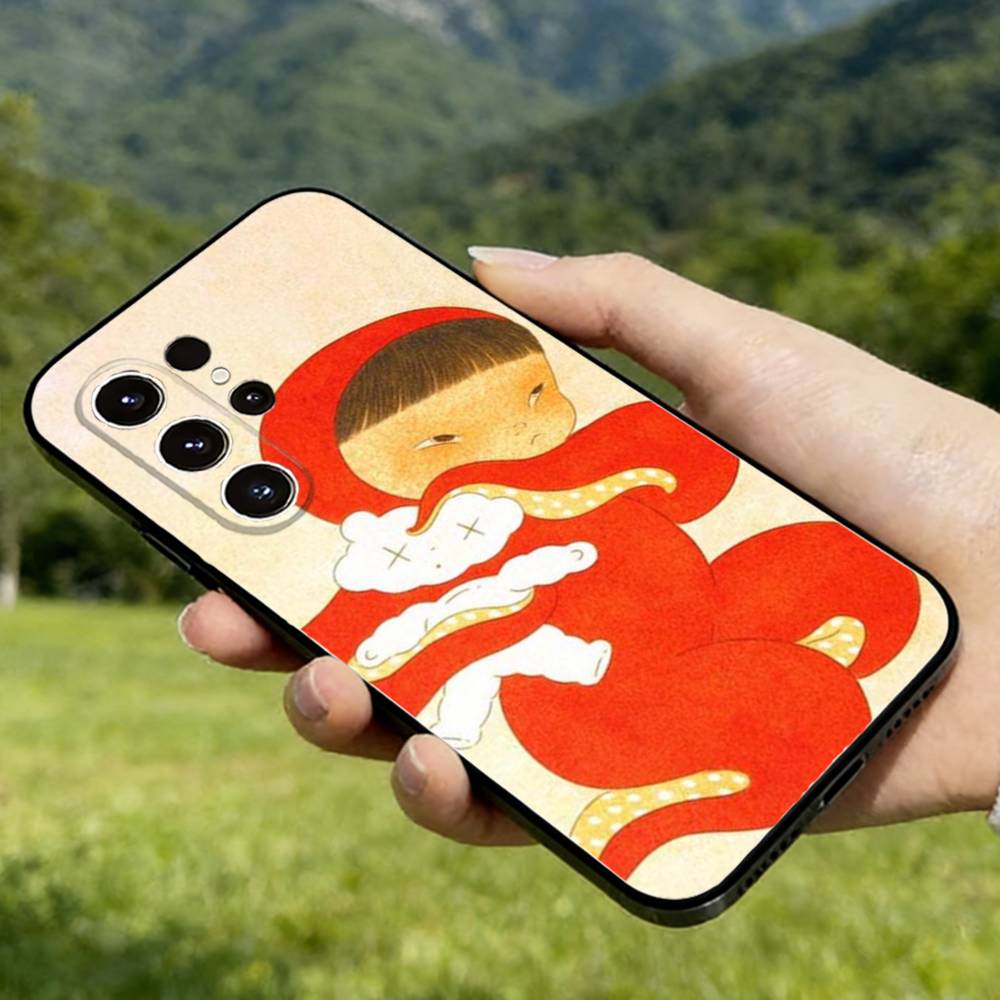 Naaaaa Phone case For Samsung Galaxy A56,36,26,16,76,55,35,25,15,54,34,24,14Soft Silicone Black Cover