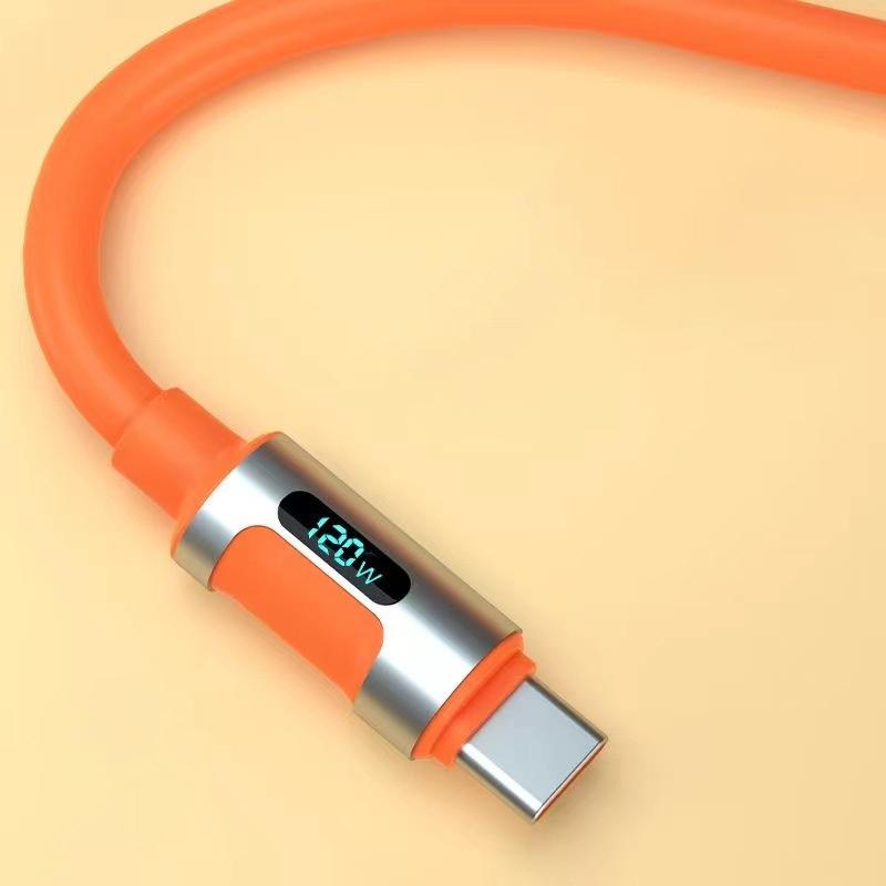 2M 120W цифровой дисплей Usb-C кабель для передачи данных сверхбыстрая зарядка Type-C адаптер разъем для iPhone 15 Pro Max Xiaomi Samsung