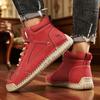 Новые мужские нюдовые ботинки высокие ретро противоскользящие рабочие обувь уличная обувь мягкие мужские классические ботильоны нескользящие балетки мокасины кроссовки