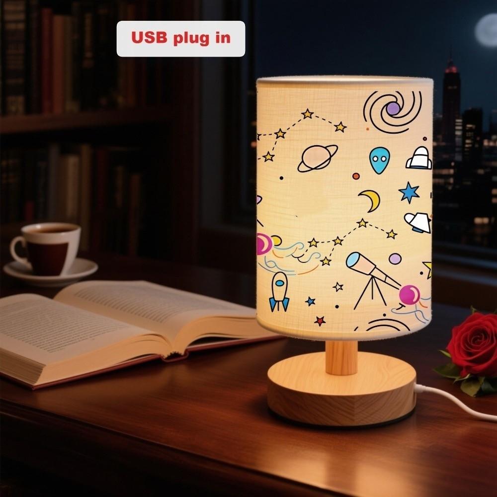 Fabric Bedside Night Light Soft Warm Night Light Kids Lamp Fabric Table Lamp Bedside