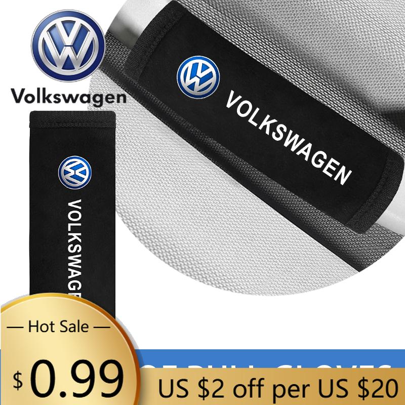 Для VOLKSWAGEN VW 1/2/4 ШТ. Салон автомобиля Ручка на потолке автомобиля Плюшевая защитная накладка Для Volkswagen VW GOLF TOUAREG CADDY PASSAT Автомобиль A
