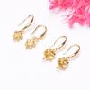 10pcs Color Retention 14K Bag Golden Lotus Ear Hook Buckle Accessories Anti-Allergic Work In Progress Diy Handmade Jewelry Materials