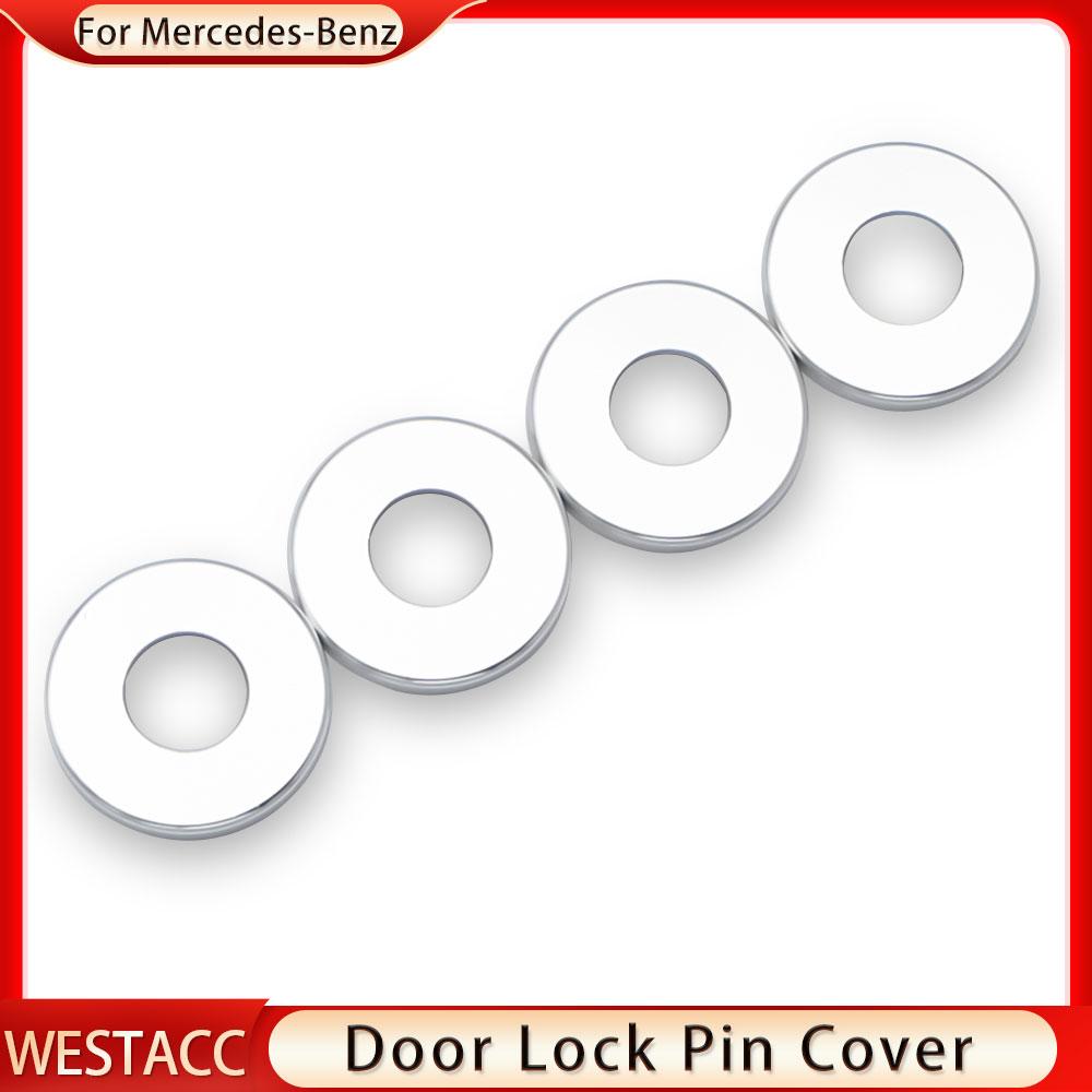 4 шт. штифта замка двери автомобиля, декоративная накладка для Mercedes Benz CE GLA GLC Class W205 W213 X253 C292 C63