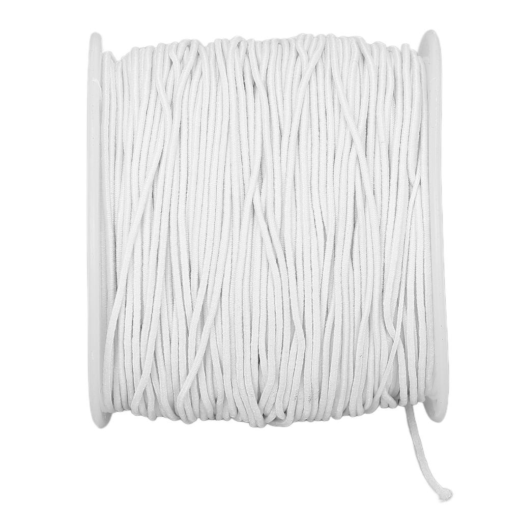 Elastic Thread Polyester String DIY Jewelry Necklace Bracelet Rope Craft Accessories White 100m