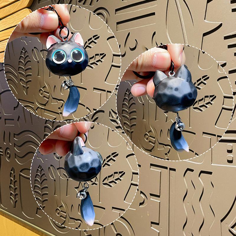 2024New Creativity Cat Keyrings Kawaii Adorable Bag Pendant For Accessories Backpack Phone Wallet Halloween Christmas Gift