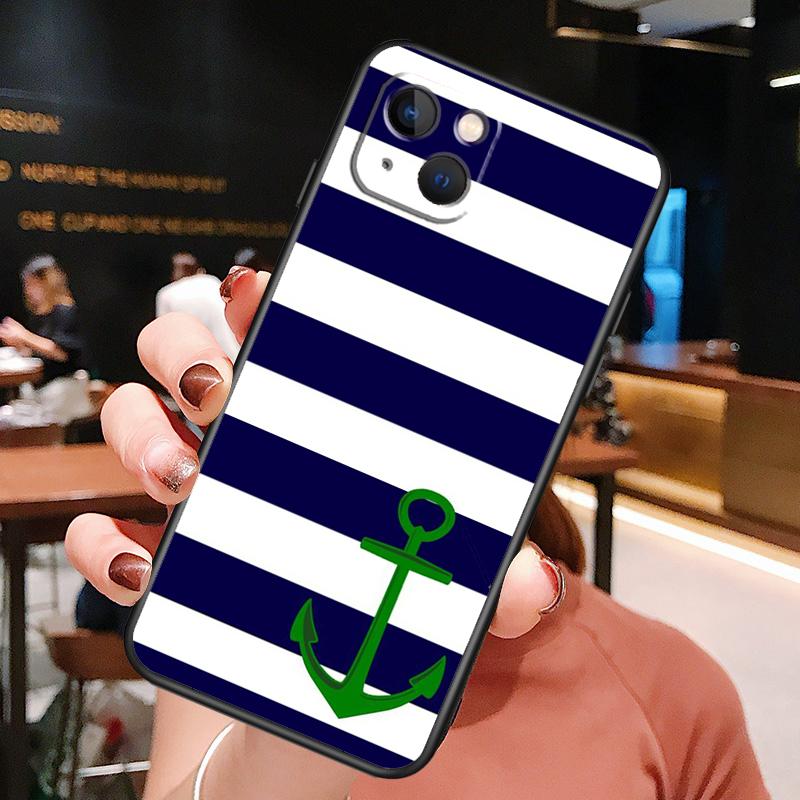 Морской Якорь Лодка Море Чехол для Телефона Для iPhone 16 Pro Max 15 14 13 12 11 Pro Max Plus 12 13 Mini XR 16e Funda Чехол