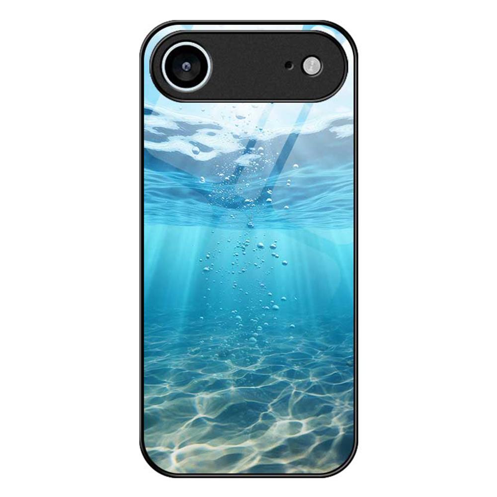 Для iPhone 17 Air Чехол ПК ТПУ Закаленное стекло Печать с рисунком Ударопрочная Задняя крышка для телефона