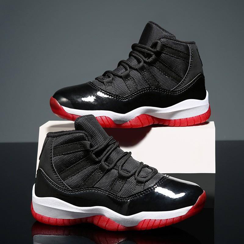 Kids Boys Basketball Shoes Mesh Breathable Mid-Top Sneakers All