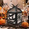 Indoor Outdoor Decorations 5Pcs Halloween Gift Box, Bat Decor Candy Container, Trick or Treat Party Atmosphere Accessories Spooky Paper Box for Home,