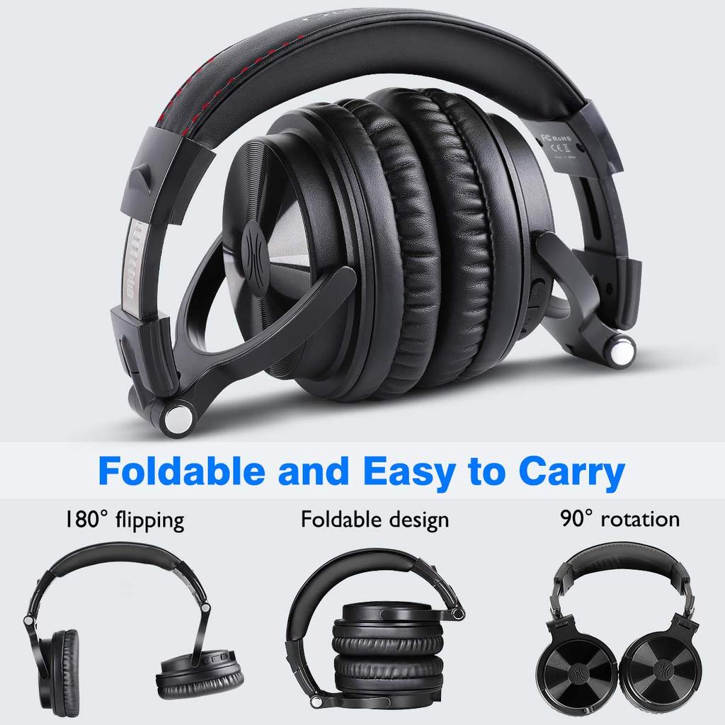 OneOdio Wireless До 110 часов Bluetooth Deep Совместимость с наушниками Pro C, Воспроизведение, Накладные наушники, Встроенный микрофон, Складная конструкция,