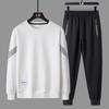 Douyin Men's Spring Sporty Long-Sleeve Sweatshirt & Pants Set