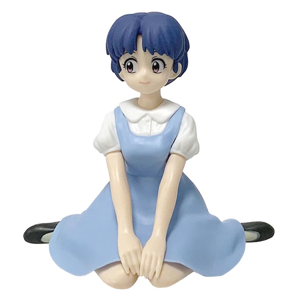 В наличии 10 см Ranma 1/2 Тэндо Аканэ Ранма ПВХ Аниме Фигурка Периферия Каваи Сидячие Игрушки Настольные Украшения для Автомобиля Модель Подарки