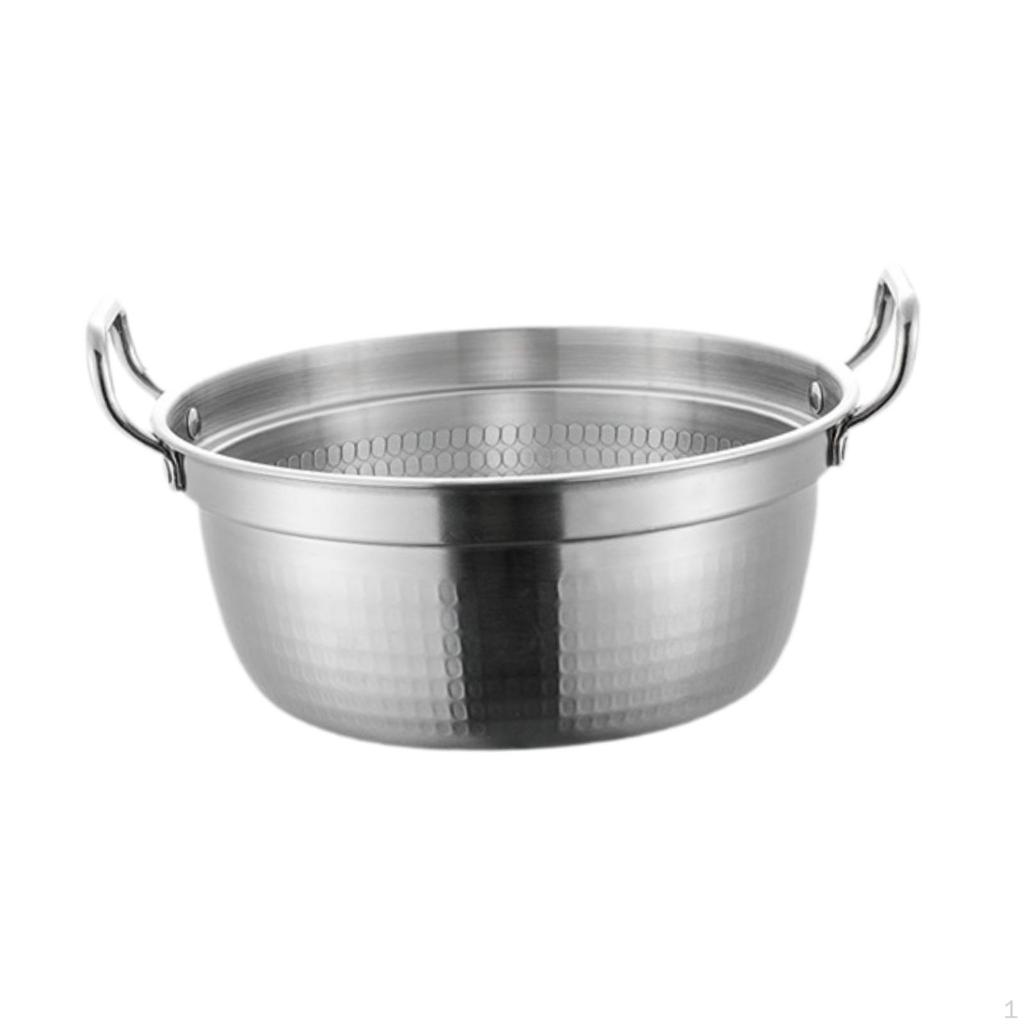 Прочный горшок для рамэн из нержавеющей стали для домашней кухни