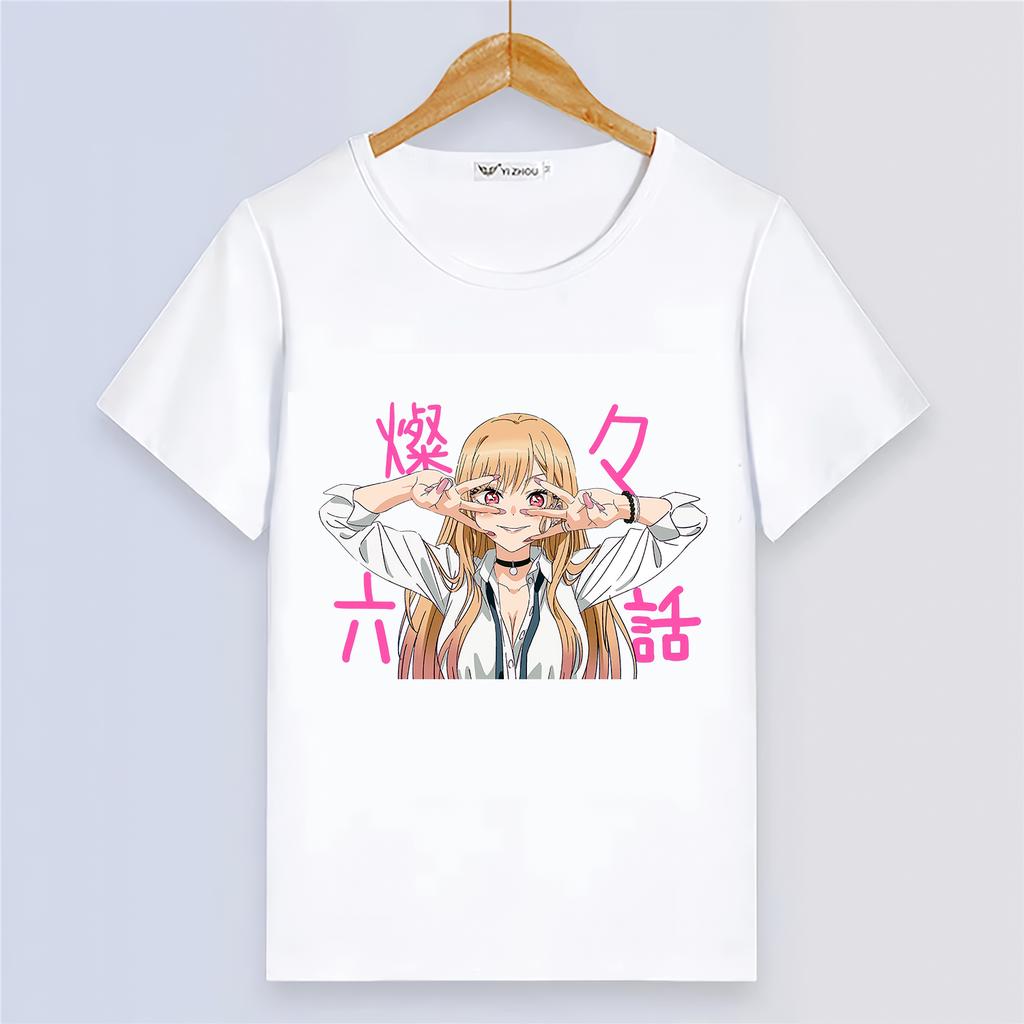 My Dress-Up Darling Girls Cartoon Short Sleeve T shirt Women Summer Tops Digital Printing Anime Couple Tee Harajuku Clothes