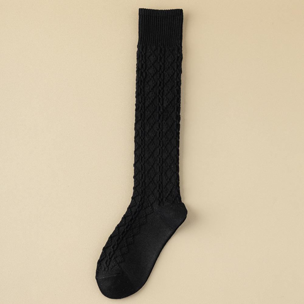 Теплые гольфы до колена однотонные ретро носки в корейском стиле женские чулки для девочек