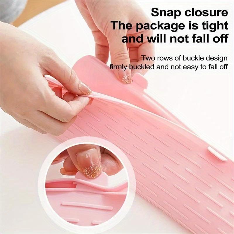 Silicone Hair Curling Iron Cover Hair Straightener Curler Storage Bag Pouch Heat Resistant Mat Insulation Pad Hair Styling Tools