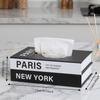 Luxury Book Style Tissue Box Ornaments Napkin Holder Case Organizer Paper Box  Home Decoration