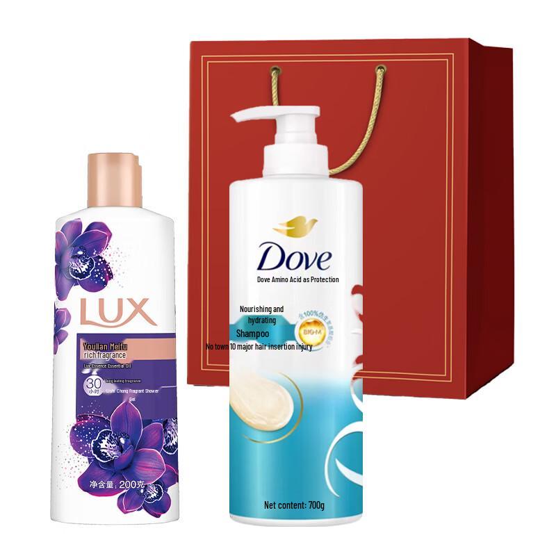 DOVE Классический набор: Шампунь и гель для душа