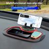 Car Anti-Slip Storage Mat Phone Holder Dashboard Organizer Washable Heat-Resistant Free Rotation Auto Phone Holder with Parking Number