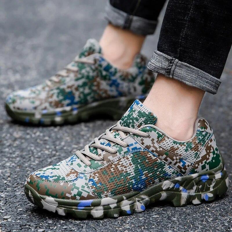 Новейшая мужская походная обувь, уличные легкие камуфляжные кроссовки для туризма, пешего туризма, альпинизма, мужские треккинговые кроссовки, тактическая обувь