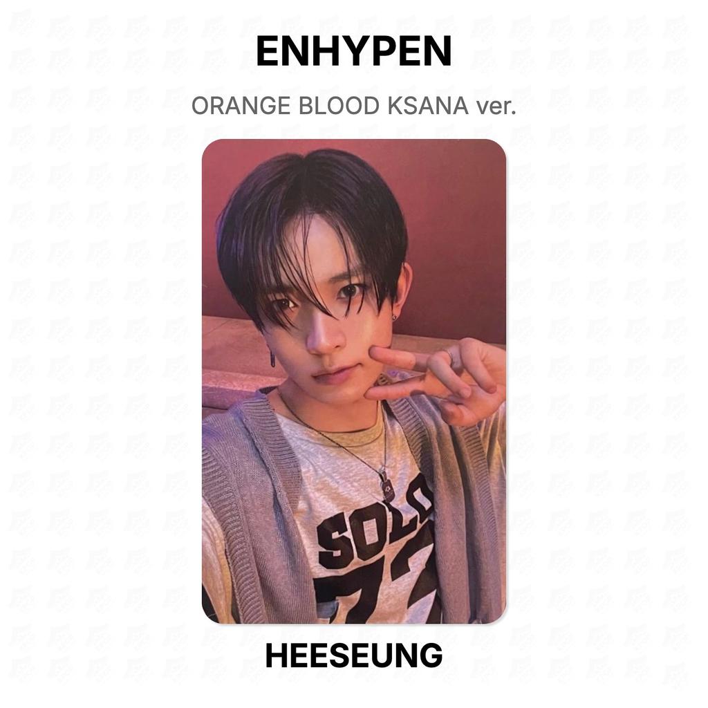 ENHYPEN ORANGE BLOOD KSANA версия. Официальная фотокарта