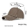 Мужская осенне-зимняя маленькая клетчатая кепка, бейсболка, женская шляпа от солнца, панама с хвостиком, кепка с козырьком, шляпа Snapback