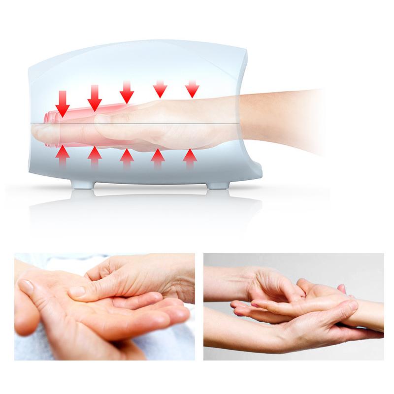 Портативный ручной массажер Электрический беспроводной нагрев Компрессия воздушными подушками Пальцы Ладонь Рука Прочистка меридианов Массаж Релаксация KTY