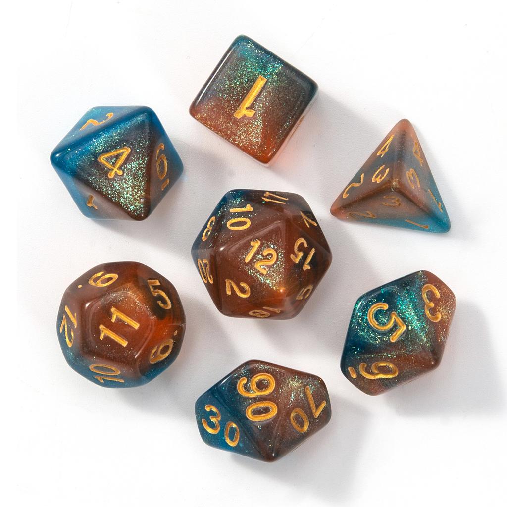 New Multi-color Mixed Color D8/10/12/20 Polyhedral Digital Dice Set for D&d DND TRPG Party Entertainment Board Game Supplies