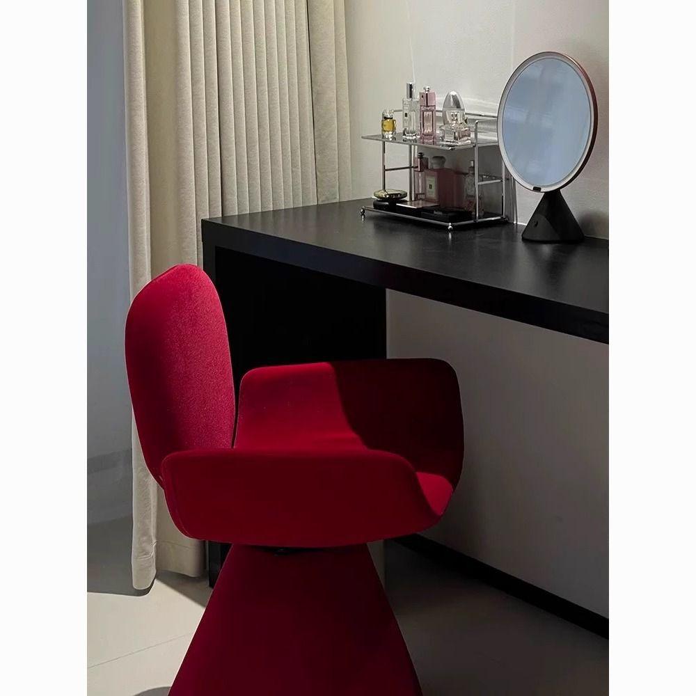 Rotating Cream Luxury Makeup Stool for Bedroom Dressing Table