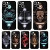 Чехол для телефона Овен Лев Весы Рыбы Дева Для iPhone 11 Чехлы iPhone 15 12 13 14 16 Pro Max X XR XS 14 15 Plus 16Pro Прозрачная крышка
