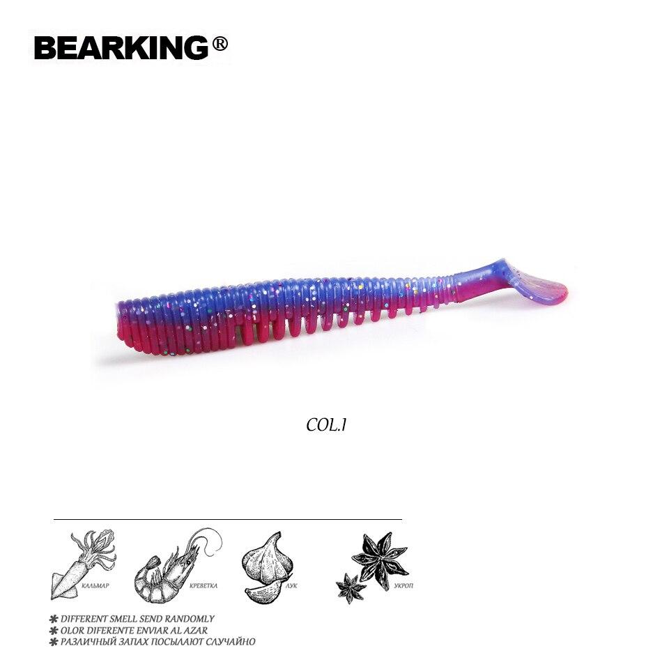 BEARKING 110mm 8g 4pcs/bag Fishing Lures Soft Lure Artificial Bait Predator Tackle Jerkbaits For Pike And Bass