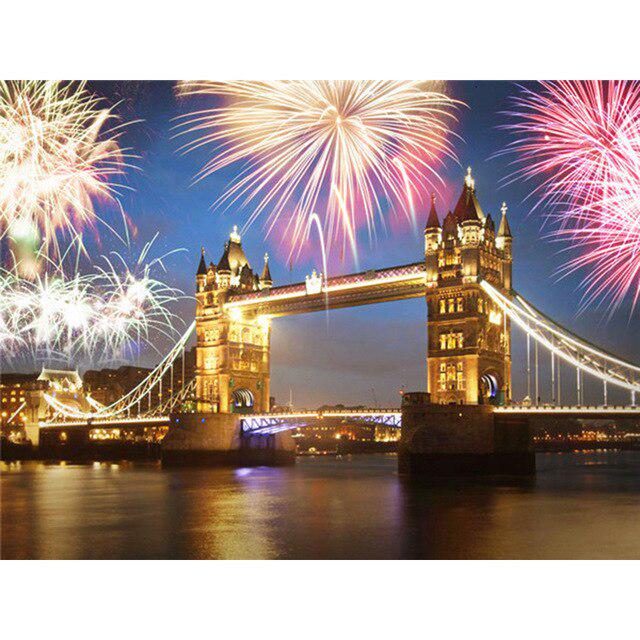 Пейзаж DIY 5D алмазная живопись полная круглая дрель городская улица Алмазная вышивка крестиком горный хрусталь мозаика домашний декор подарок