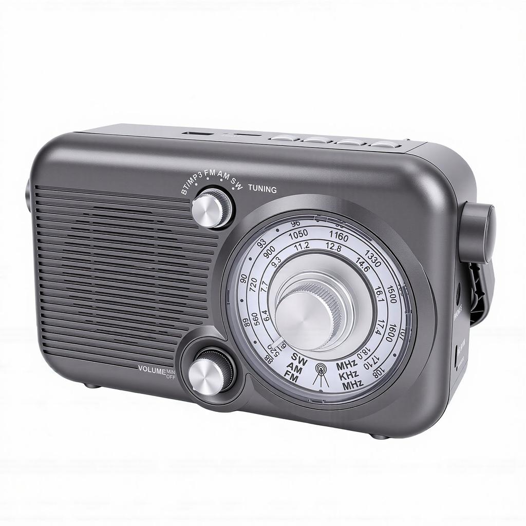 Портативное AM FM SW Радио Транзисторное Радио 60 Вт Ретро Bluetooth Динамик с Разъемом для Наушников USB Bluetooth Воспроизведение MP3 для