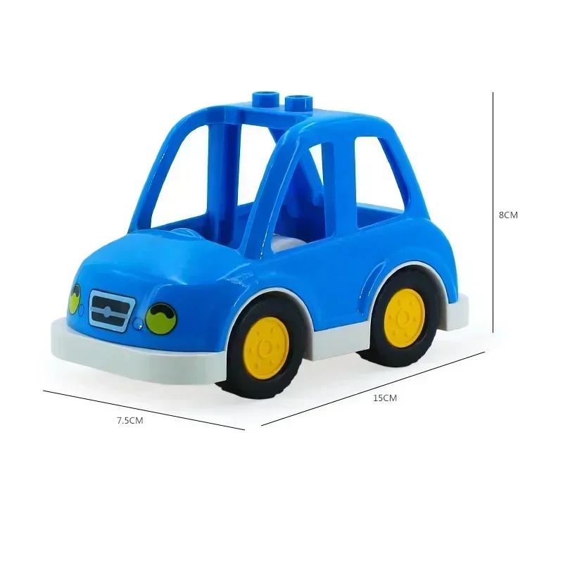 Большие строительные блоки Аксессуары Совместимые Большие кирпичи Дети Дети Грузовик Машина Автобус Серия Городское движение Сборка Развивающая игрушка