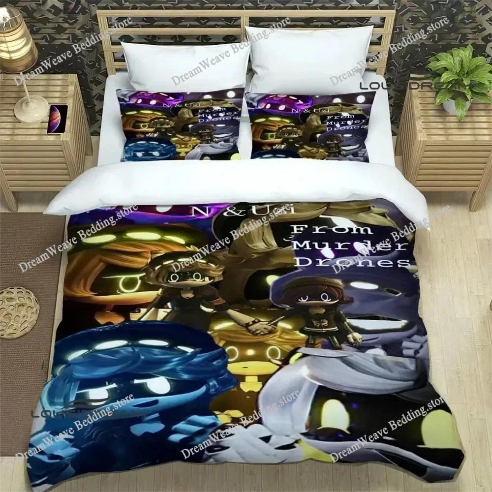 Cartoon M-Murder Drones Bedding Sets Exquisite Bed Supplies Set Duvet Cover Bed Comforter Set Bedding Luxury Quilt Cover963963