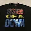 Футболка System of a Down с разноцветным логотипом 2000-х годов QT4209 Унисекс