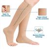 Unisex Double Zipper Sports Compression Socks for Outdoor Activities, Designed to Slim The Legs And Provide Calf Support.