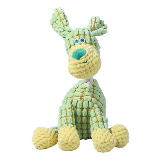 Неразрушимая плюшевая игрушка для собак для агрессивных жевателей, пищащая жевательная игрушка, поддержка прорезывания зубов у собак, интерактивная игрушка для питомцев для всех пород собак