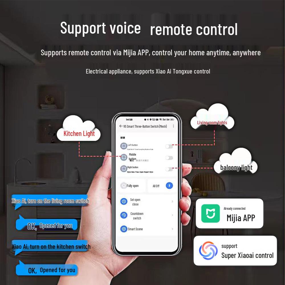Модуль умного Bluetooth-переключателя для приложения Mijia с универсальным дистанционным управлением DC12V-48V.