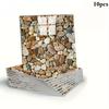 10pcs Waterproof PET 3D Imitation Brick, Stone, Self-Adhesive Wallpaper- Removable, Easy To Peel, Suitable for Indoor Renovation and Decoration