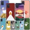 Cute Goose Game Case for Samsung Galaxy A12 A52 A51 A32 A21s A71 A02s A32 A31 A72 A22 A11 A41 A02 A42 A91 A01 Black Soft Cover