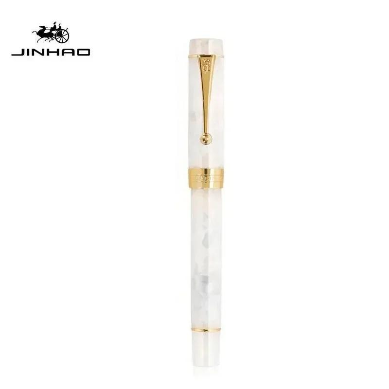 Jinhao 100 Centennial Перьевая ручка из смолы EF/F M / Изогнутое перо Золотой зажим Деловые Офисные Школьные принадлежности Канцелярские товары PK 9019