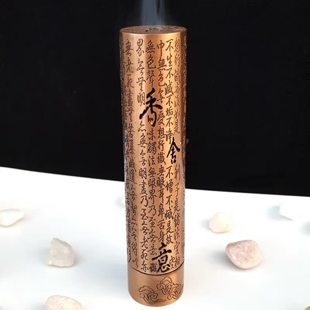 Easy to Use Cylindrical Incense Holder Exquisite Hollow Incense Holder  Office