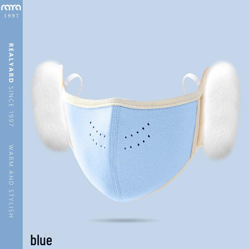 Детская зимняя защитная маска и наушники - ветрозащитные, толстые, плюшевые, для мальчиков и девочек