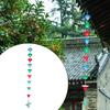 120cm Wrought Iron Rain Chain 9 Collector Cups with Hummingbird Pendant for Stunning Fountain