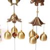 1 Pcs Copper Retro Wind Chimes Courtyard Garden Outdoor Living Decoration Metal Wind Chimes Outdoor Chinese Wind Lucky Metal