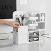 DIY Desktop Storage System Perforated Board Rack Mount Shelf for Office Multifunctional Bookend Organizer Supplies Stationery Book, Multi-Functional