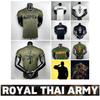 T Shirt Royal Thai Army Thailand Ranger Machine Gun Undershirt V Neck O Neck Round Neck Short Sleeve Print Quick Dry National Uniform Men Women Unisex