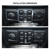 Center Console Window Switch Button Frame Trim Cover For Jeep Wrangler JL 2018+